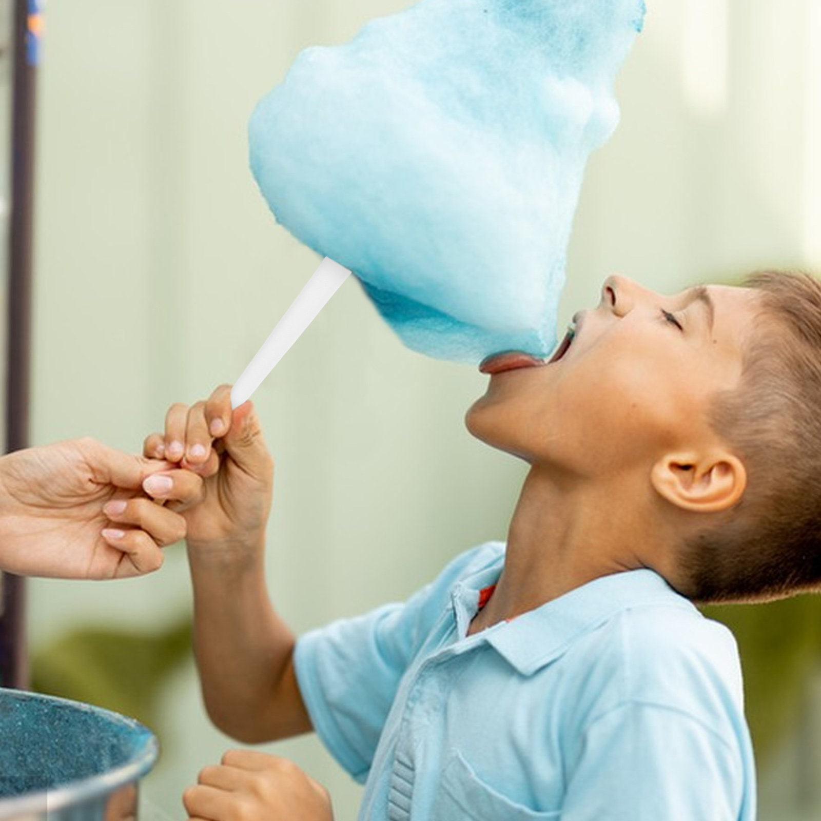 Cotton Candy Cone - 20Pcs Cotton Candy Paper Sticks Premium