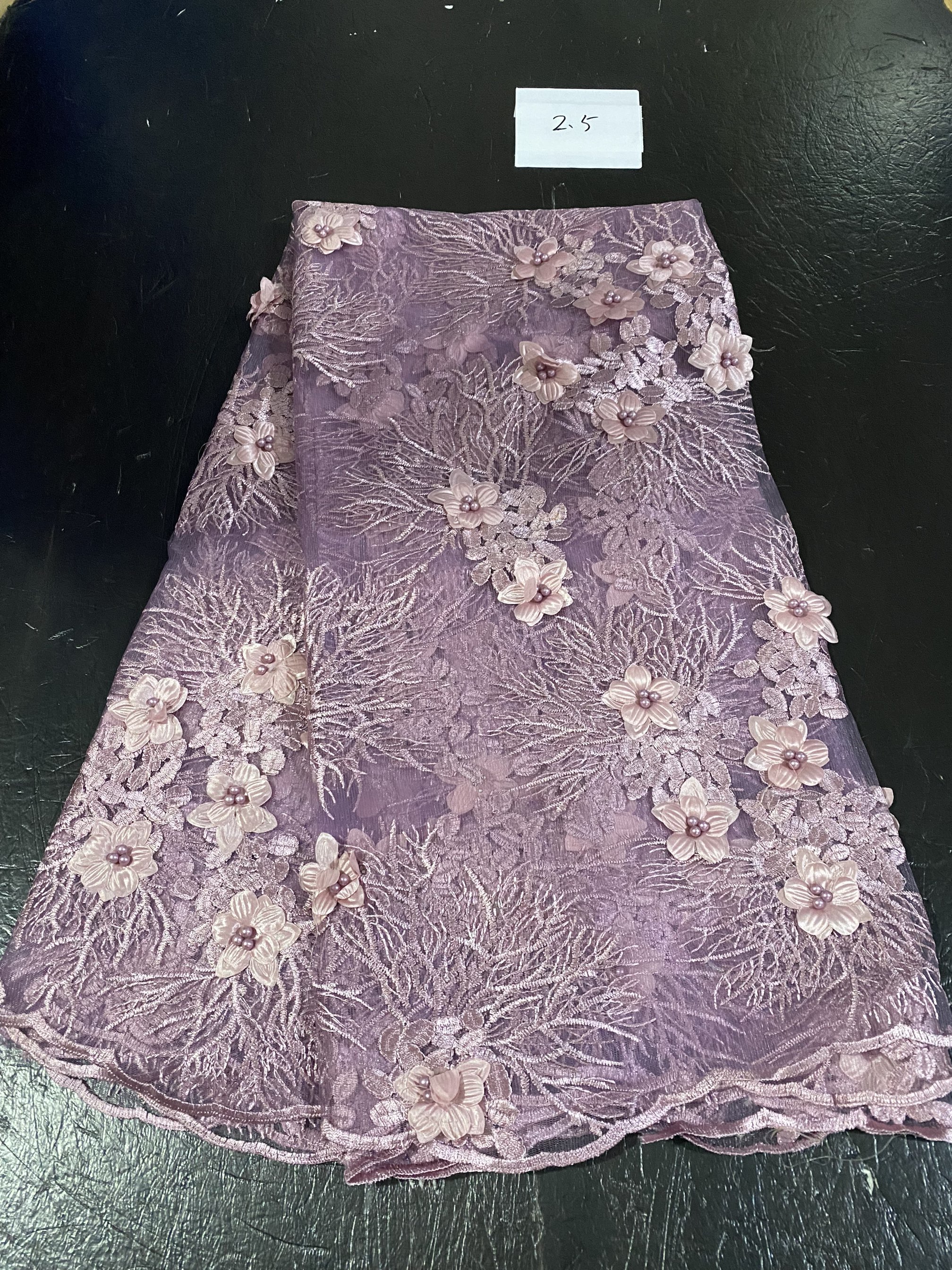 Glitter Tablecloth - New Nigerian Tulle Lace African Beaded