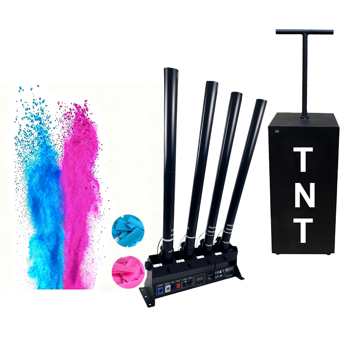 Electric Gender Reveal Smoke B - Confetti Cannon Tube บทวิจารณ์และราคา