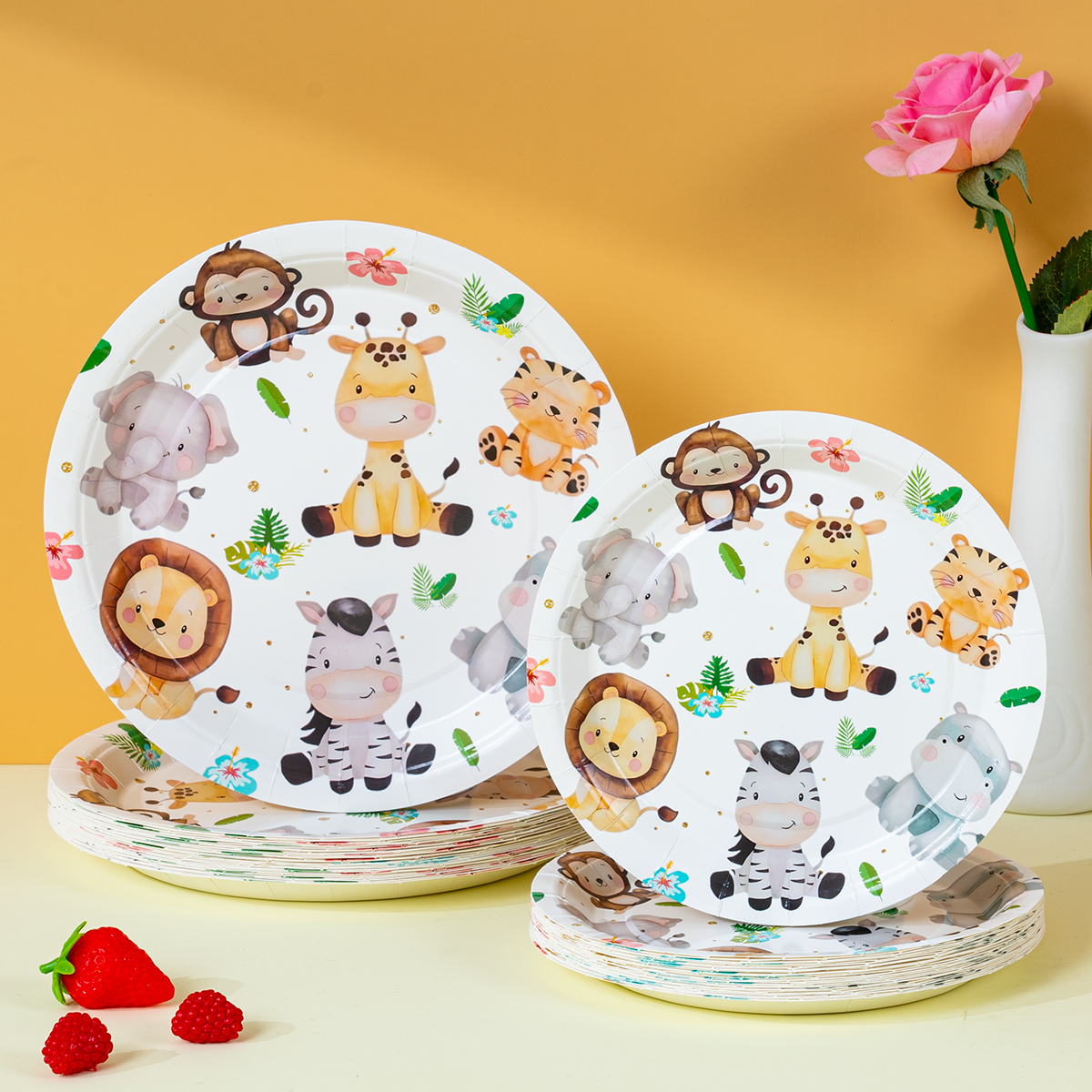 Jungle Safari Animal Disposabl - Event Party บทวิจารณ์และราคา