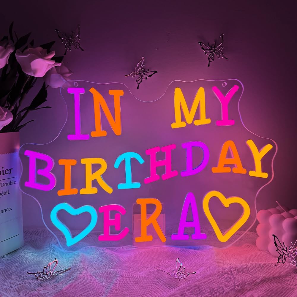 Happy Birthday Neon Sign USB P - Neon Sign Party บทวิจารณ์และราคา