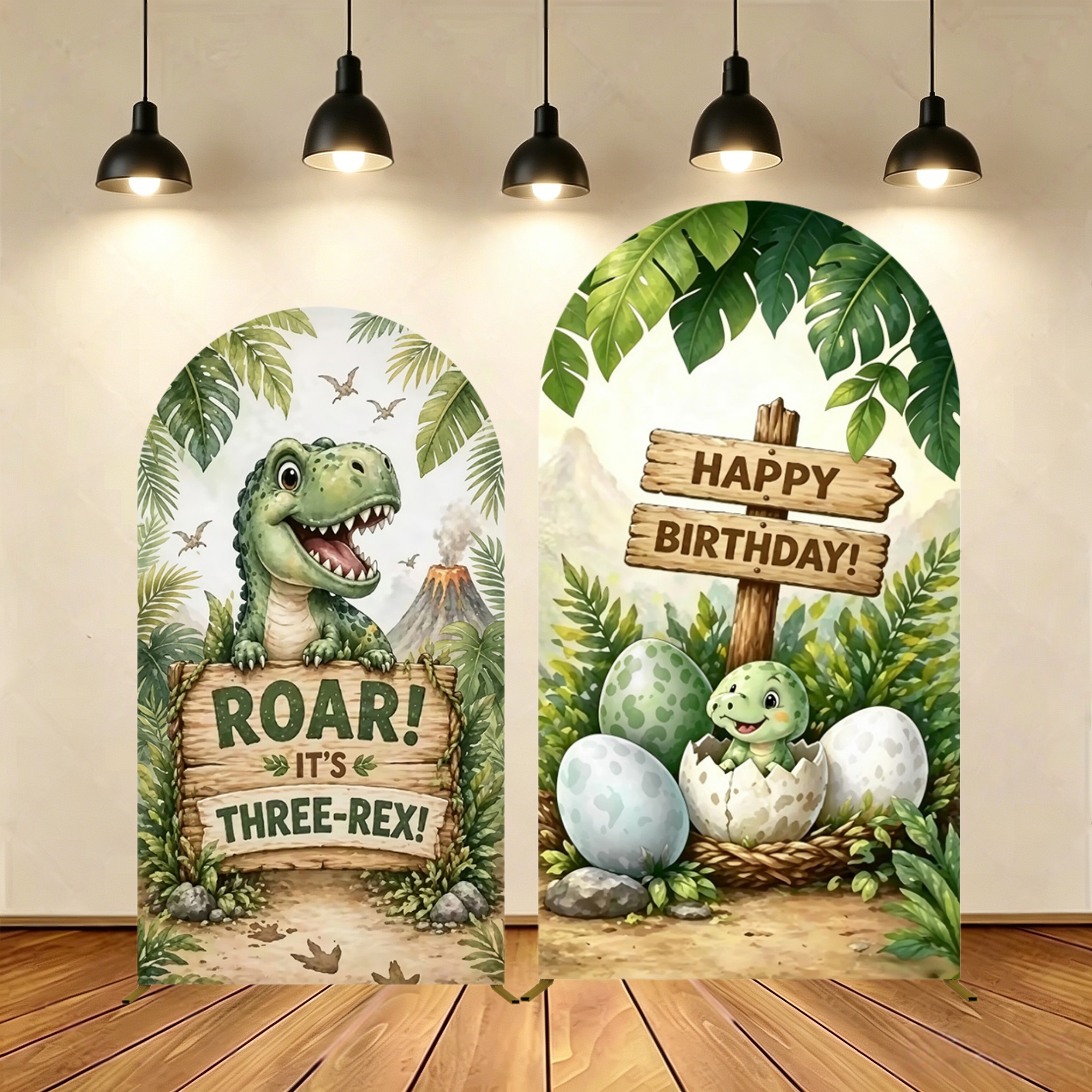 Yeele Dinosaur Themed Arch Cov - Dessert Table Backdrop บทวิจารณ์และราคา