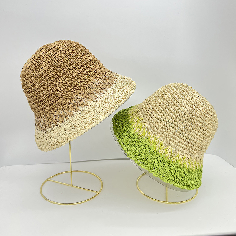Women's Foldable Summer Straw  - Paper Straw Color บทวิจารณ์และราคา
