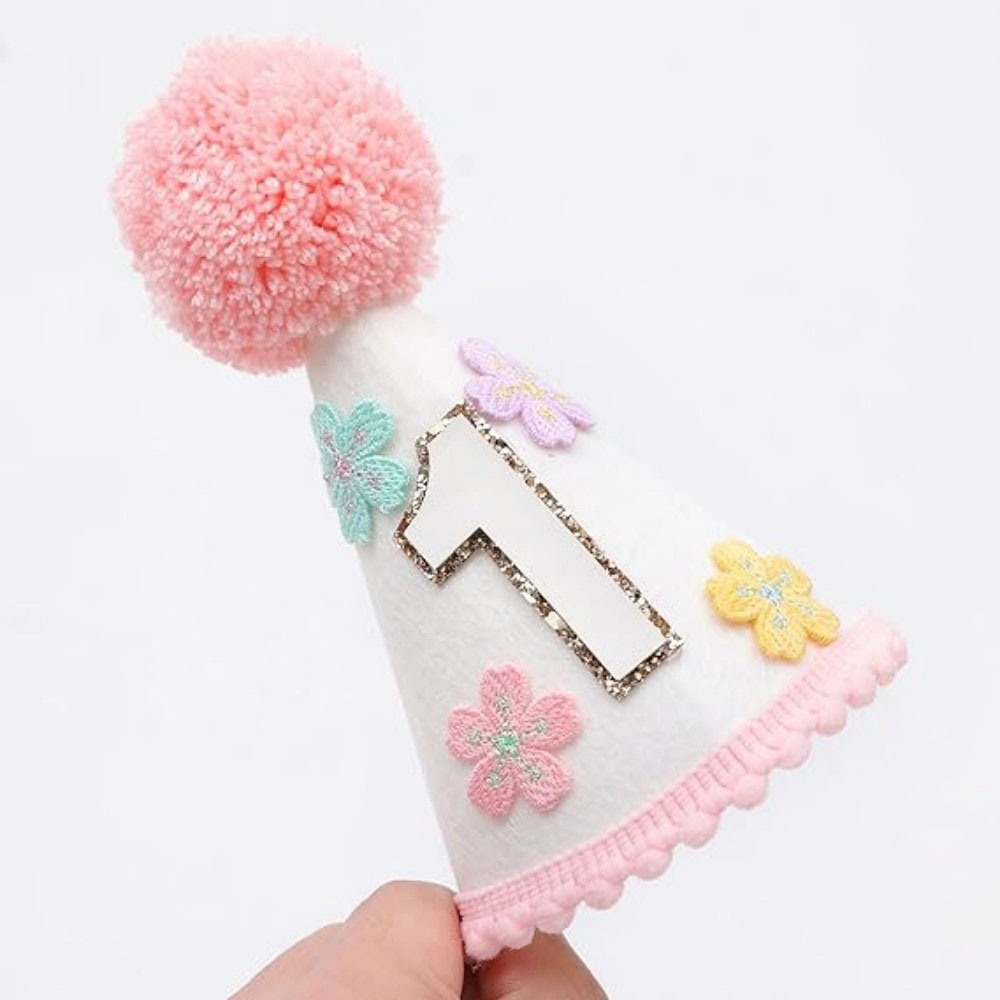 Colorful Floral Cone-Shaped Bi - Party Hat Cone บทวิจารณ์และราคา