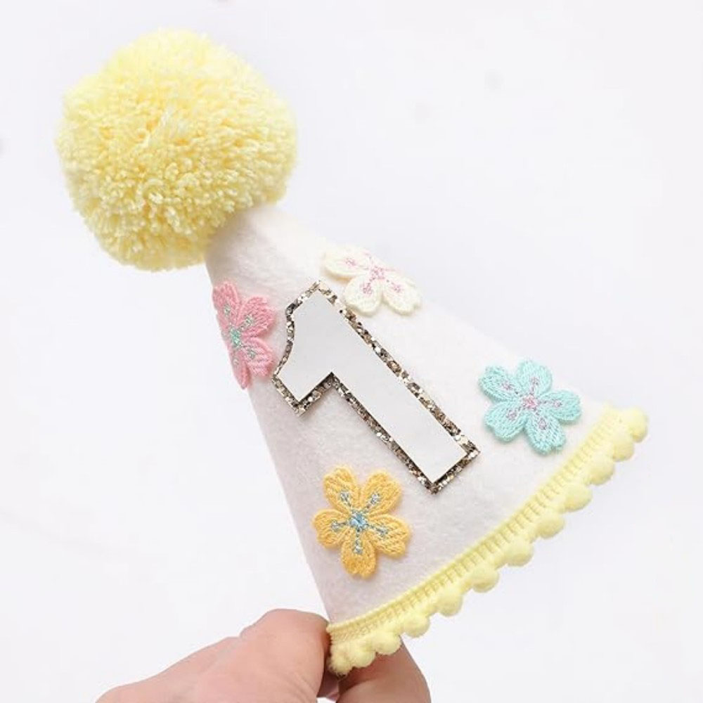 Colorful Floral Cone-Shaped Bi - Party Hat Cone บทวิจารณ์และราคา
