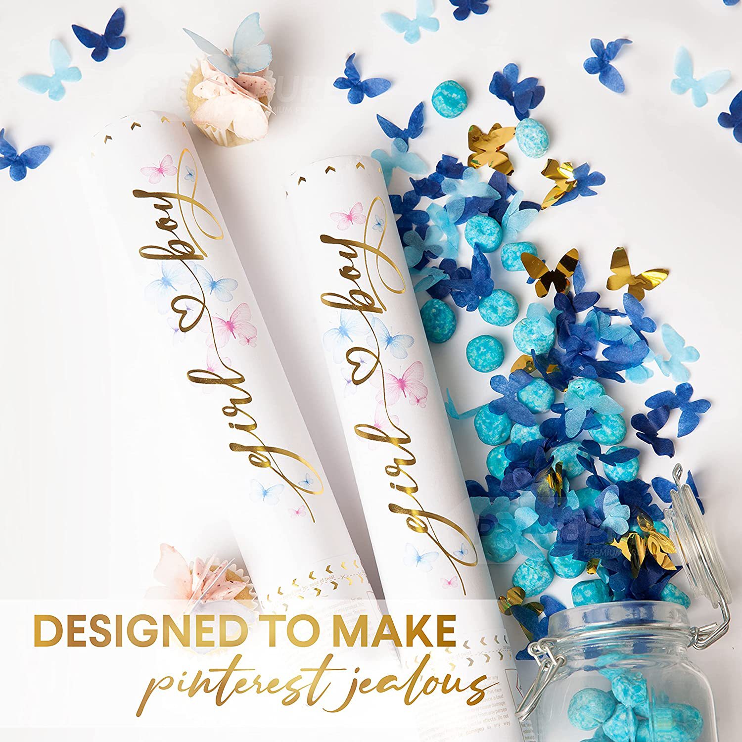Gender reveal party confetti c - Confetti Cannon Tube บทวิจารณ์และราคา