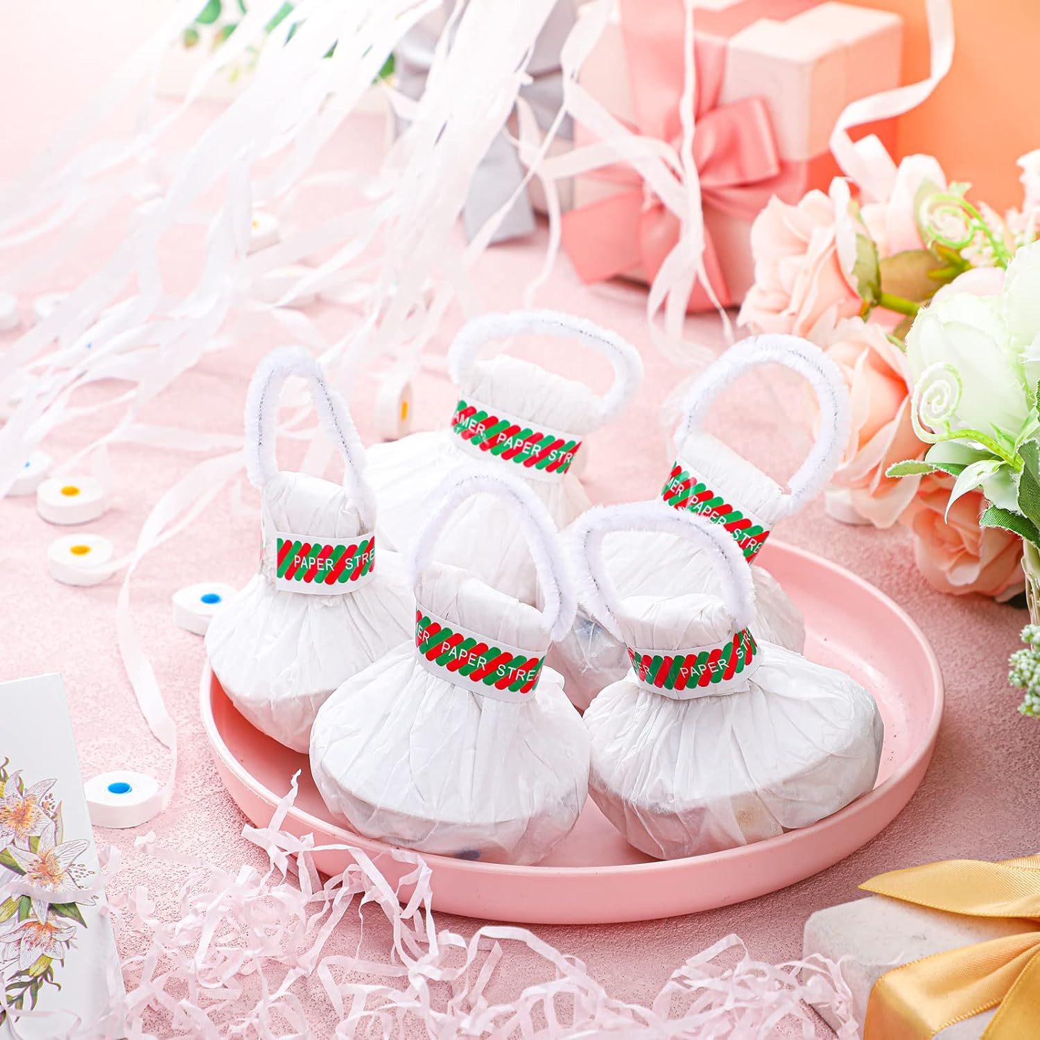 10pcs White Streamers Poppers  - Confetti Cannon Tube บทวิจารณ์และราคา