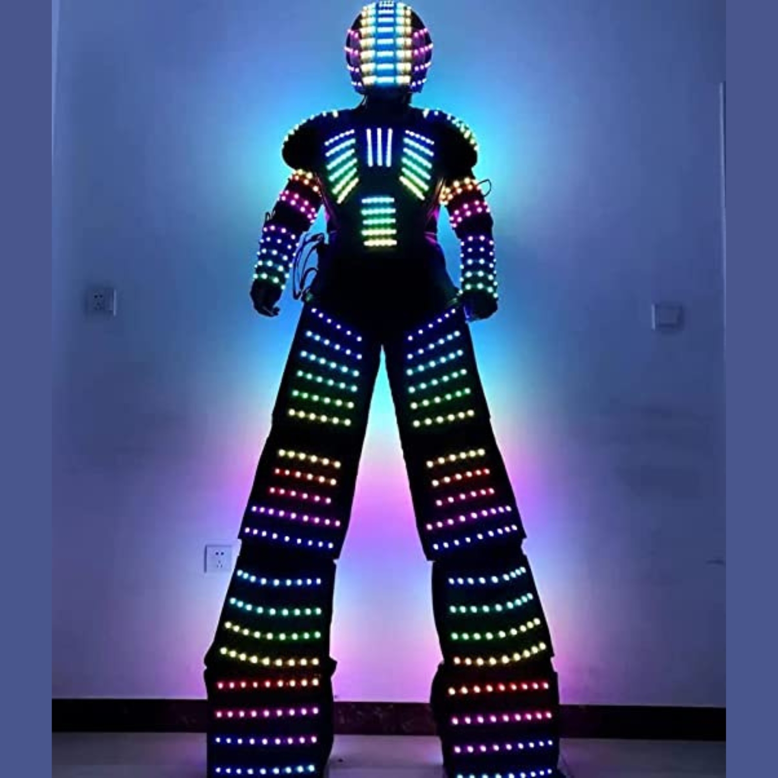 Adult LED Robot Costume Lumino - Event Party Dj บทวิจารณ์และราคา
