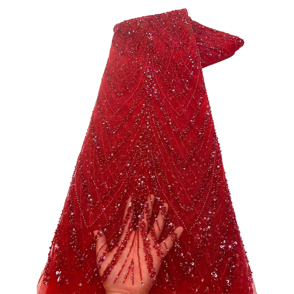 Luxury African Sequins Beaded  - Glitter Tablecloth บทวิจารณ์และราคา