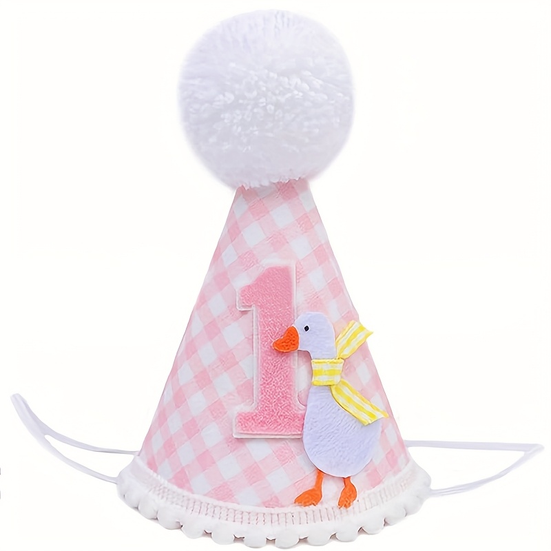 1pc Adorable Goose Birthday Ha - Party Hat Cone บทวิจารณ์และราคา