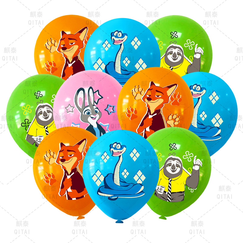 New Zootopia Balloons Wild Ani - Event Supplies บทวิจารณ์และราคา