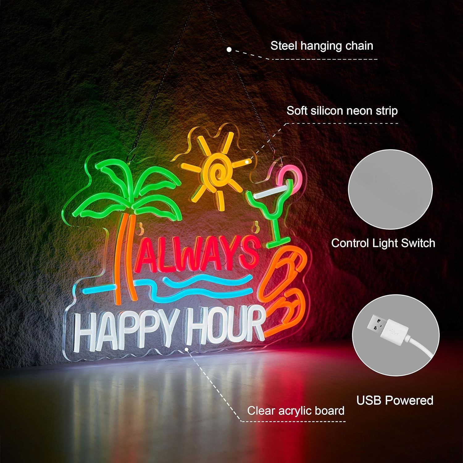 Always Happy Hour Beer Bar Neo - Neon Sign Party บทวิจารณ์และราคา