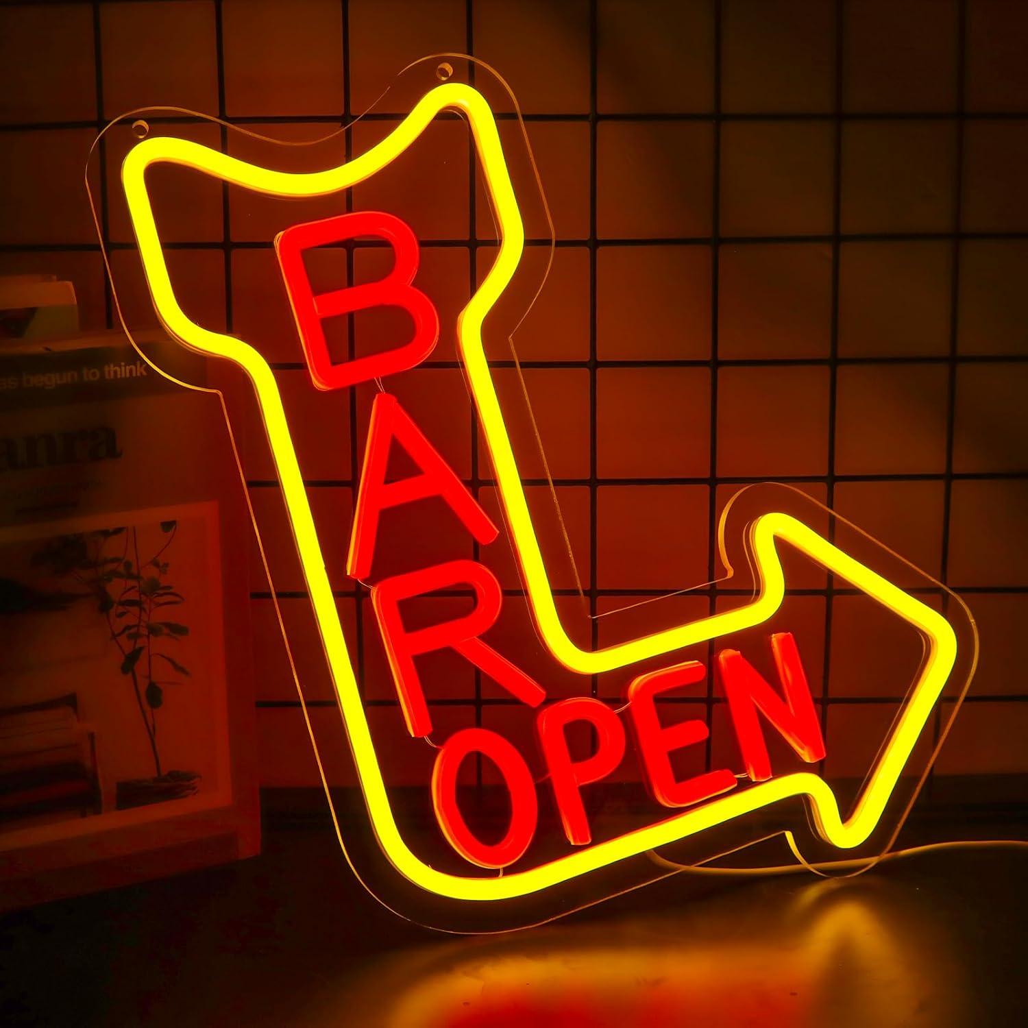 Bar Open Neon Sign Open USB Di - Neon Sign Party บทวิจารณ์และราคา