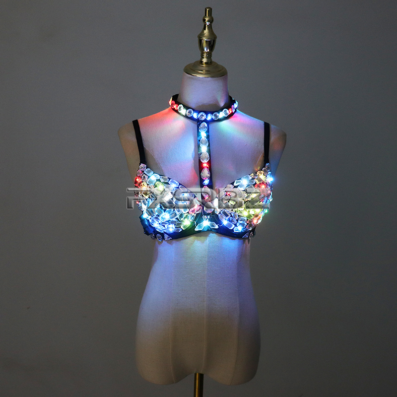 Nightclub Ds Sexy LED Bra Colo - Event Party Dj บทวิจารณ์และราคา