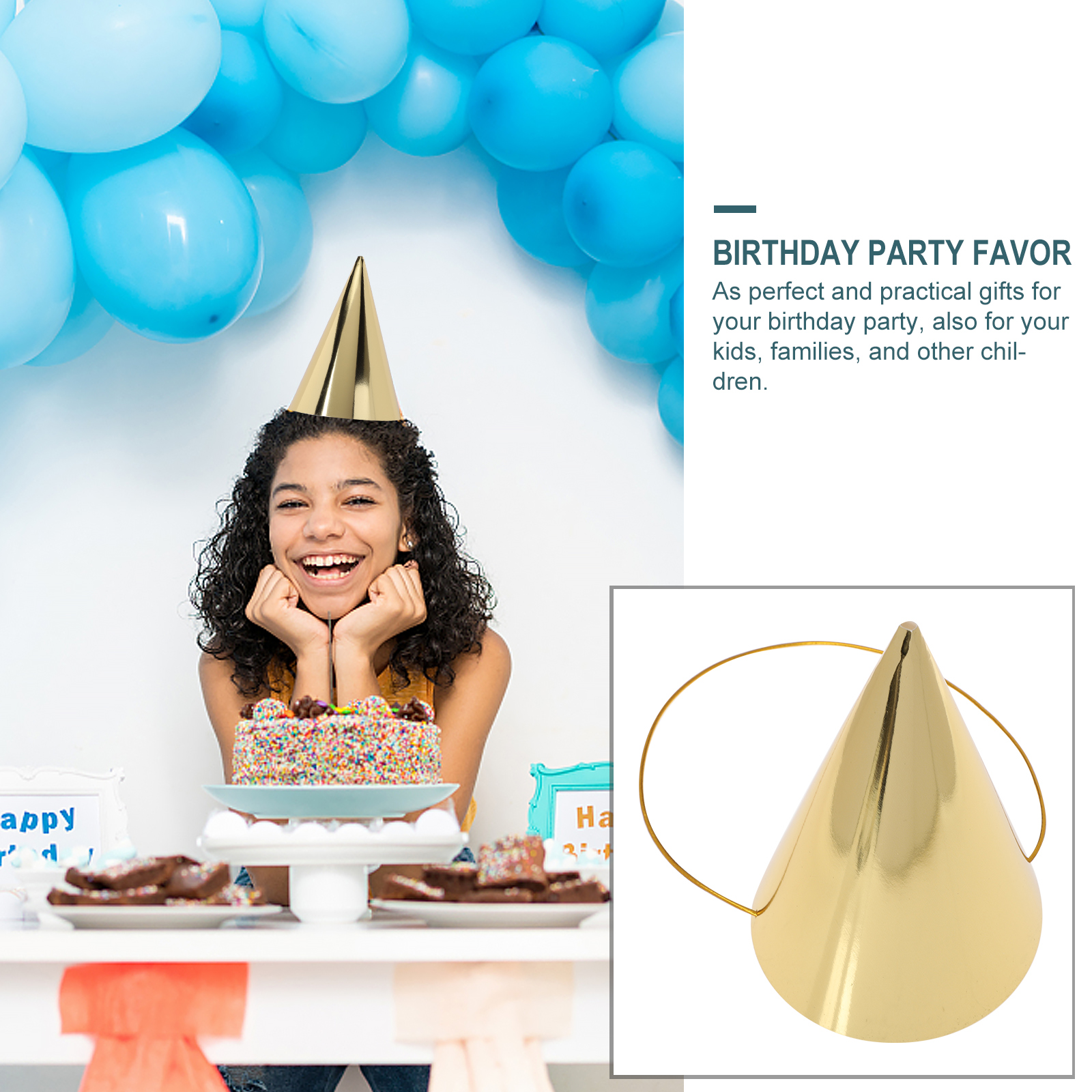  8 Pcs Birthday Hat Celebratio - Party Hat Cone บทวิจารณ์และราคา