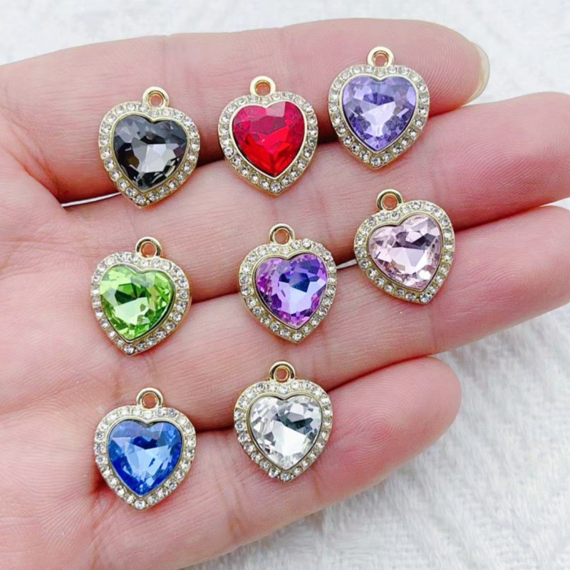 10pcs heart-shaped inlaid colo - Event Party บทวิจารณ์และราคา