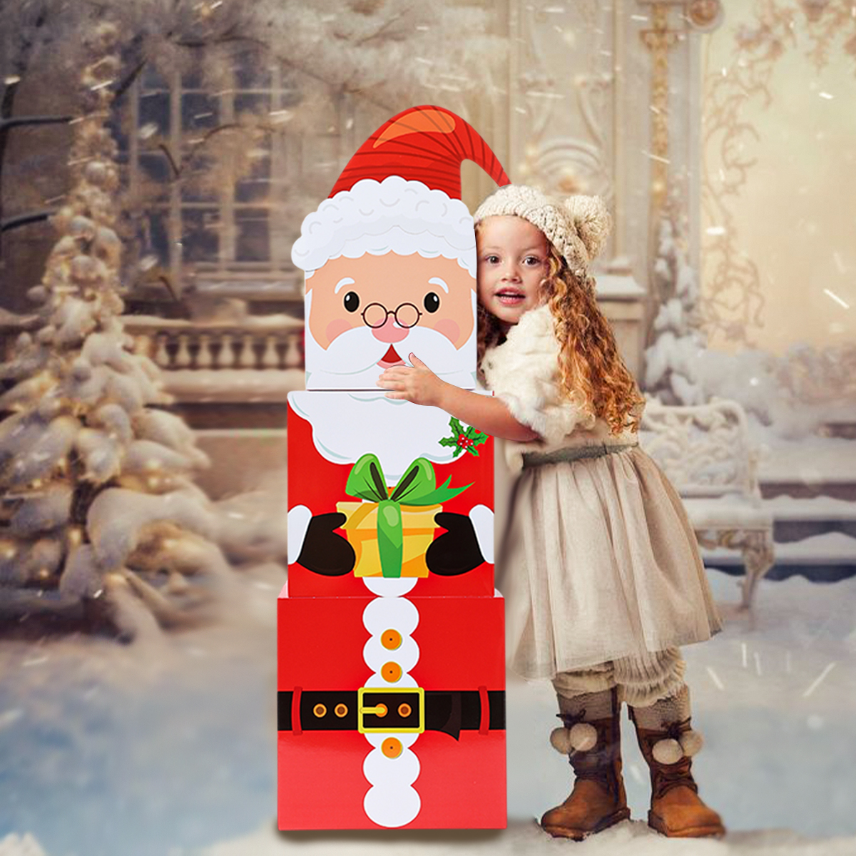 3pcs Christmas Snowman Stackin - Eve Party บทวิจารณ์และราคา
