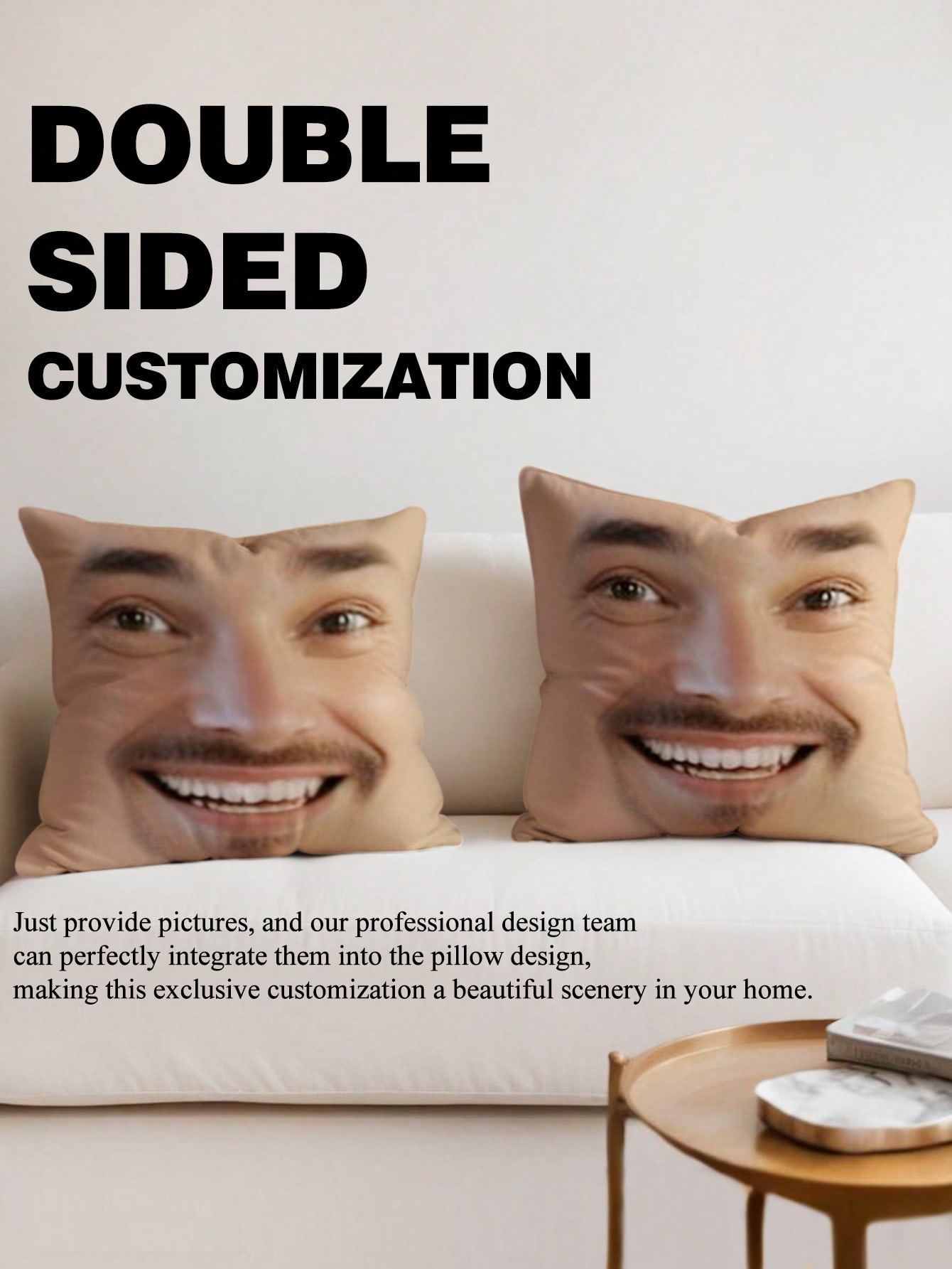 1pc Custom Face Square Pillow  - Eve Party บทวิจารณ์และราคา