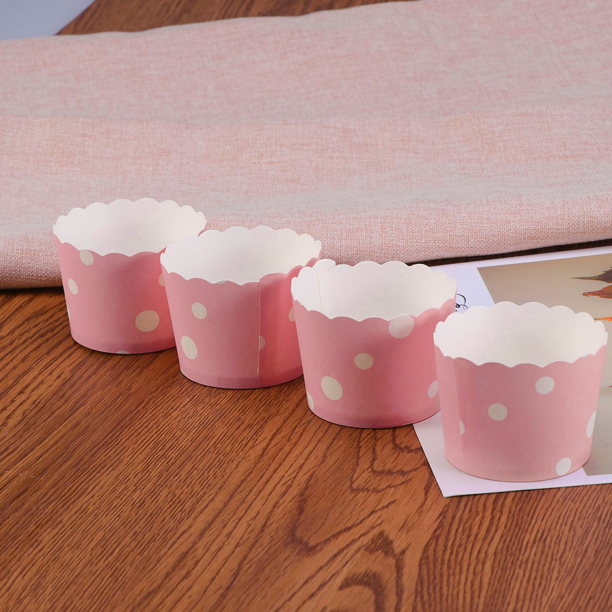 50Pcs Cupcake Liners Paper Bak - Plastic Cup 50Pcs บทวิจารณ์และราคา