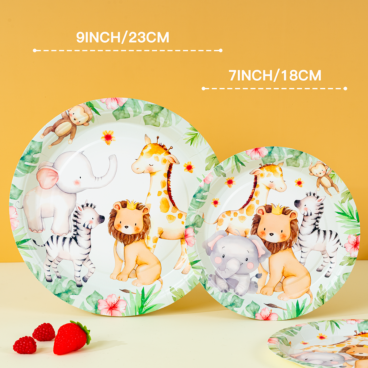 Jungle Safari Animal Paper Pla - Event Party บทวิจารณ์และราคา