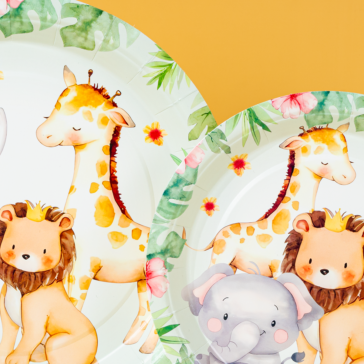 Jungle Safari Animal Paper Pla - Event Party บทวิจารณ์และราคา