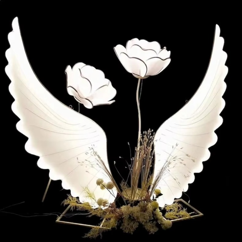 Glowing Angel Wings Light Prop - Event & Party Supply Photos บทวิจารณ์และราคา