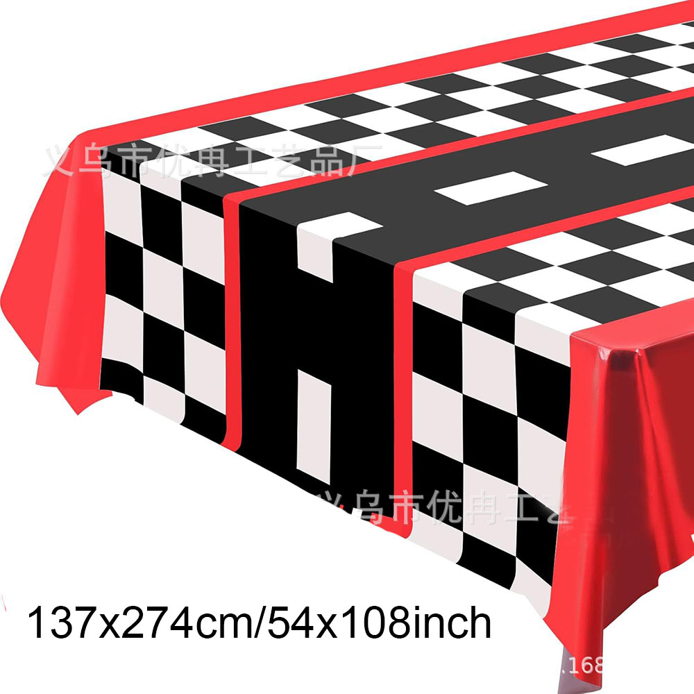Racing Car Theme Disposable Ta - Table Cloth Disposable บทวิจารณ์และราคา