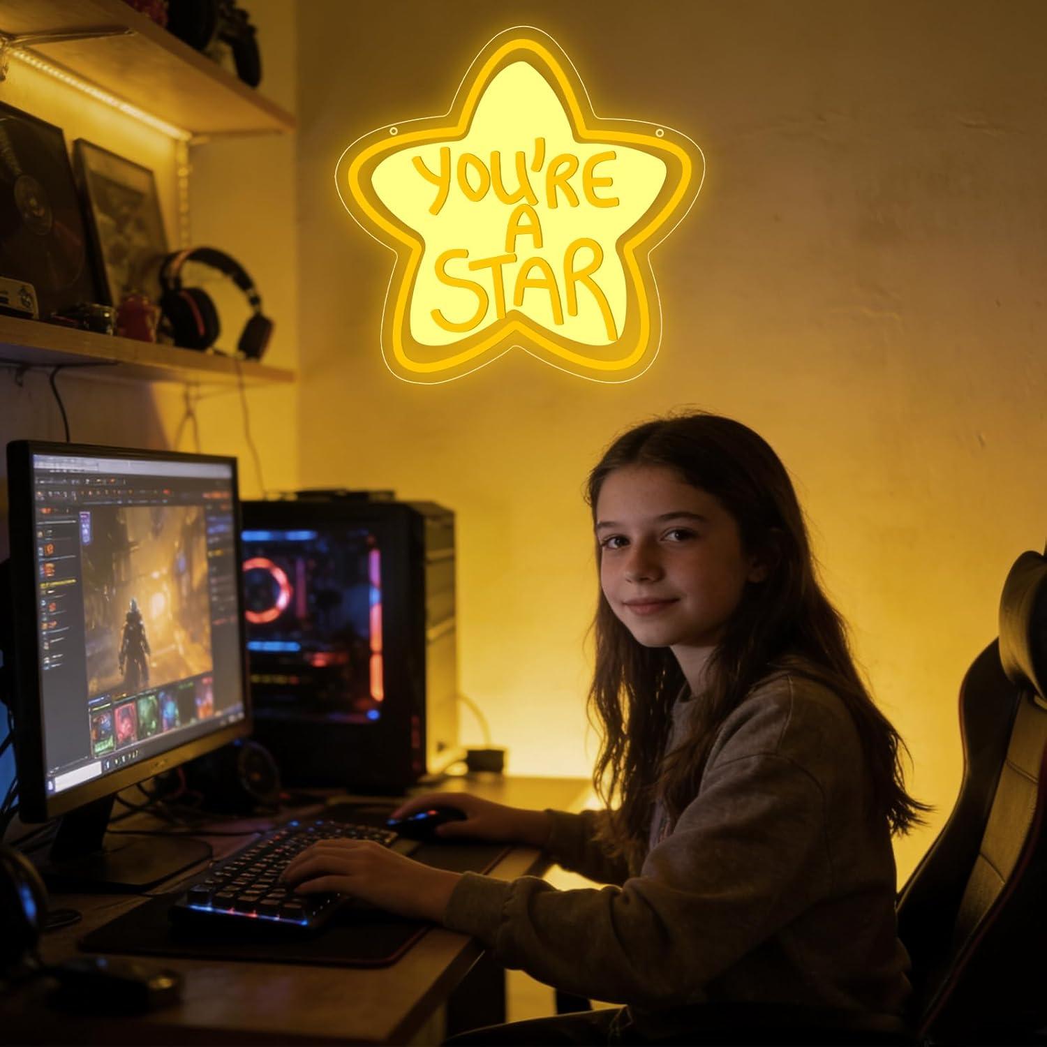 You're A Star Neon Sign USB Di - Neon Sign Party บทวิจารณ์และราคา