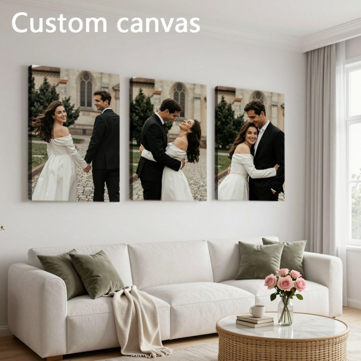 Set of 3 Custom Photo Canvas P - Eve Party บทวิจารณ์และราคา
