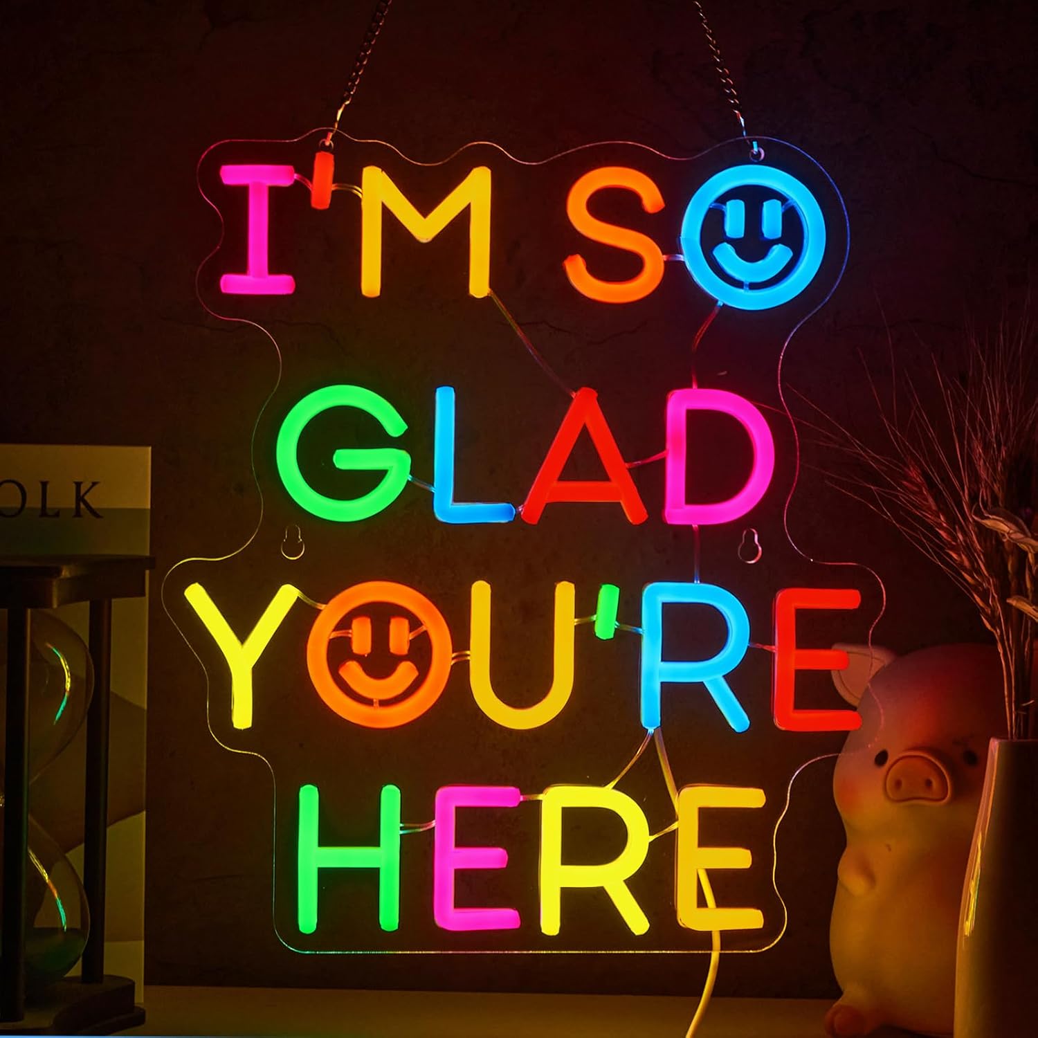  I'm So Glad You‘re Here Neon - Neon Sign Party บทวิจารณ์และราคา