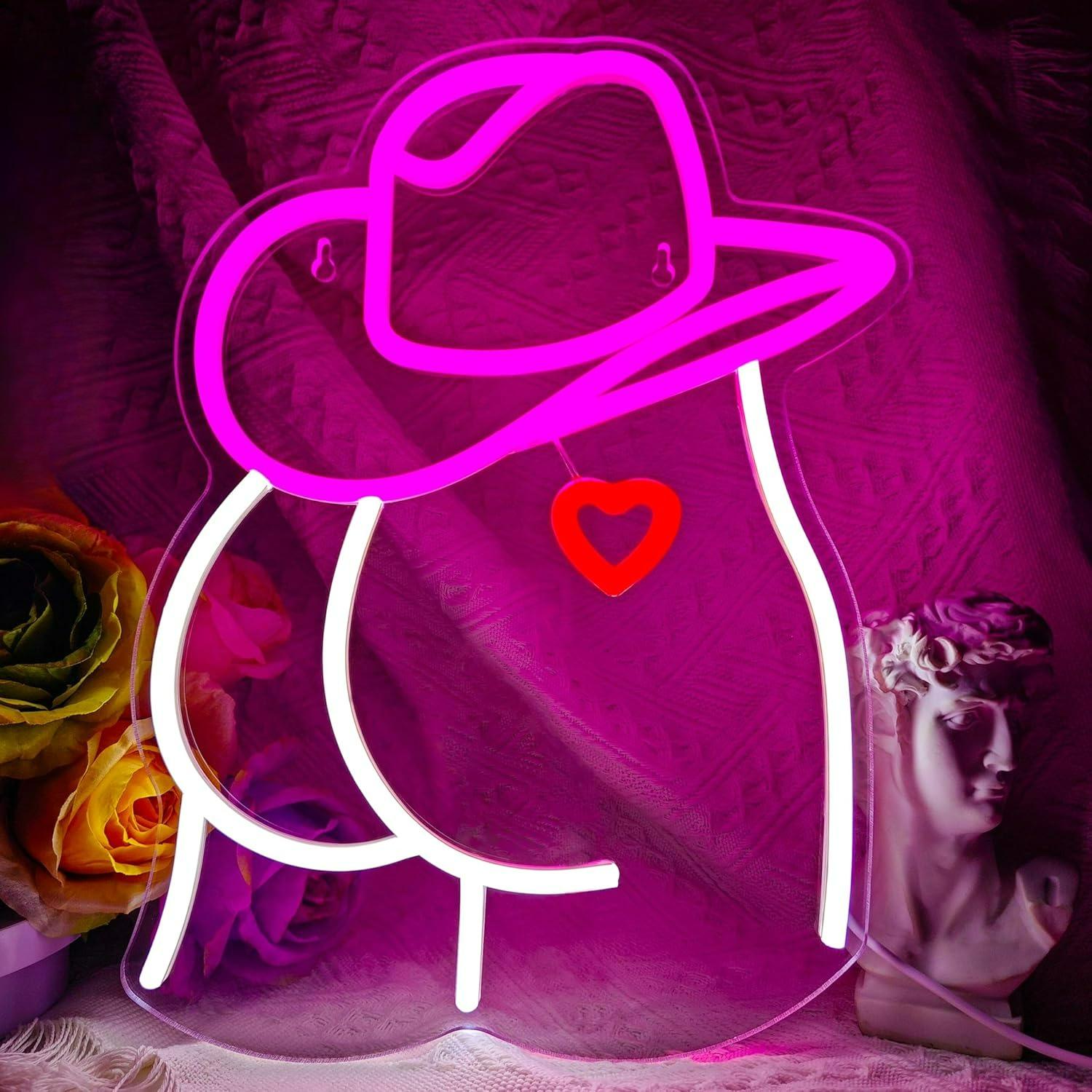 Cowgirl Neon Sign Dimmable LED - Neon Sign Party บทวิจารณ์และราคา
