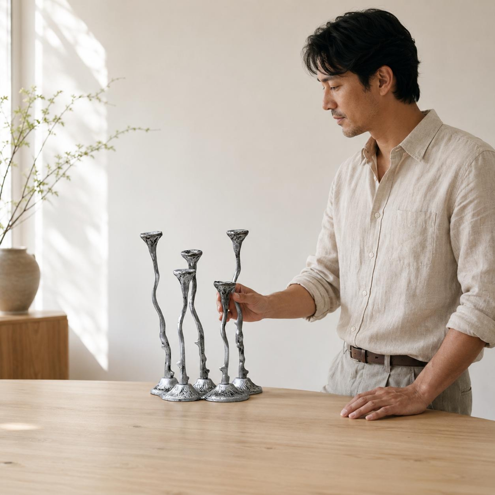 Cast Aluminum Candle Holder De - Centerpiece Stick บทวิจารณ์และราคา