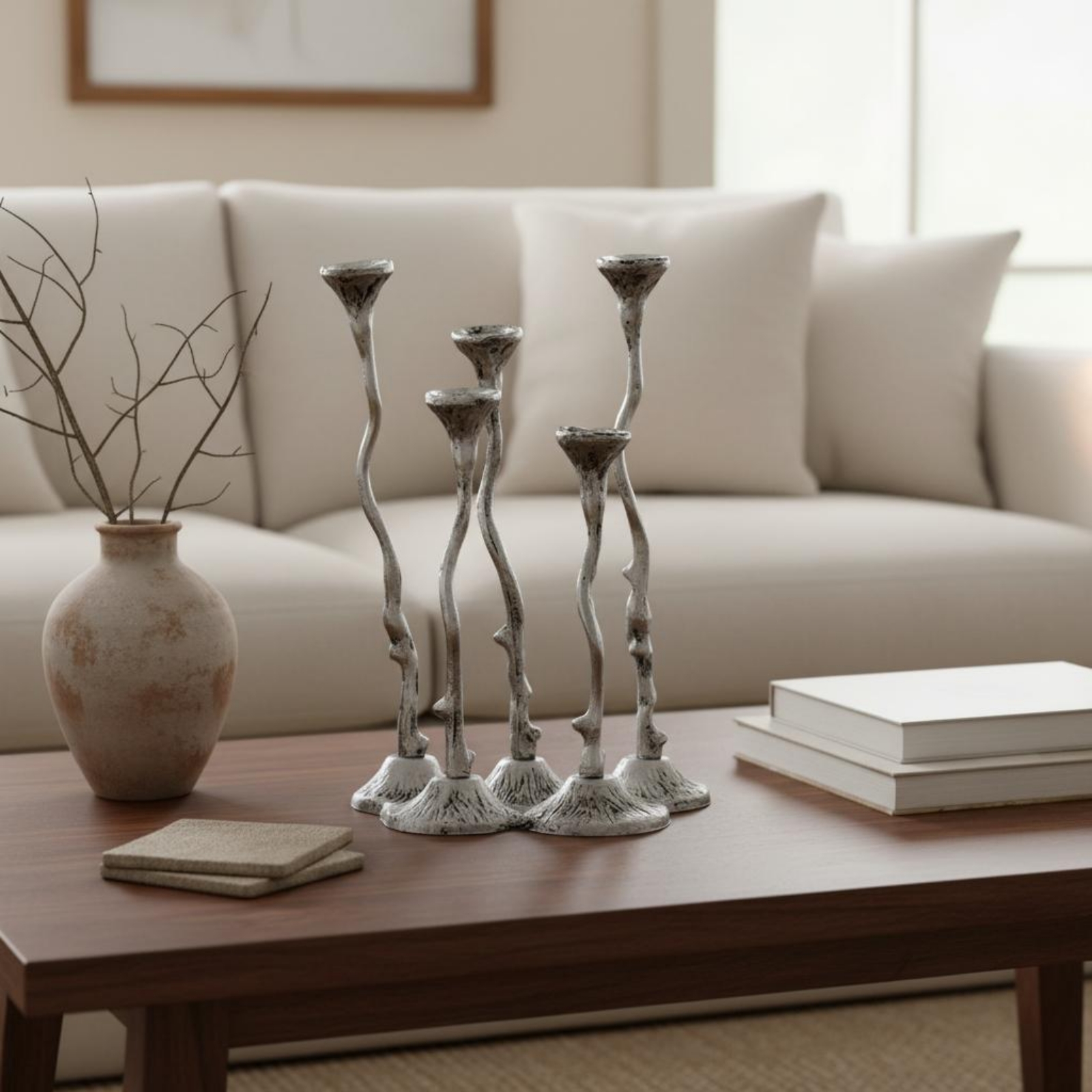 Cast Aluminum Candle Holder De - Centerpiece Stick บทวิจารณ์และราคา