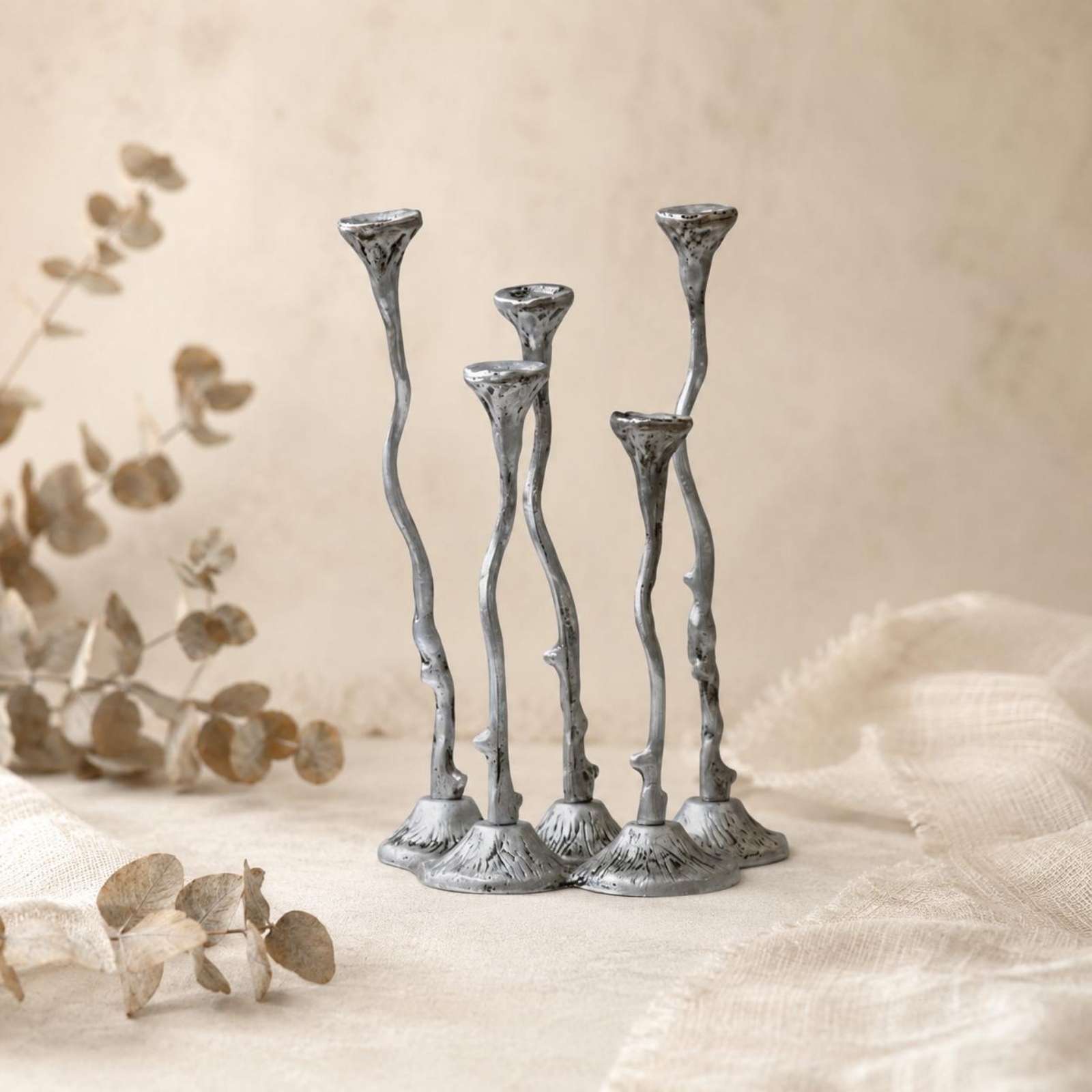 Cast Aluminum Candle Holder De - Centerpiece Stick บทวิจารณ์และราคา