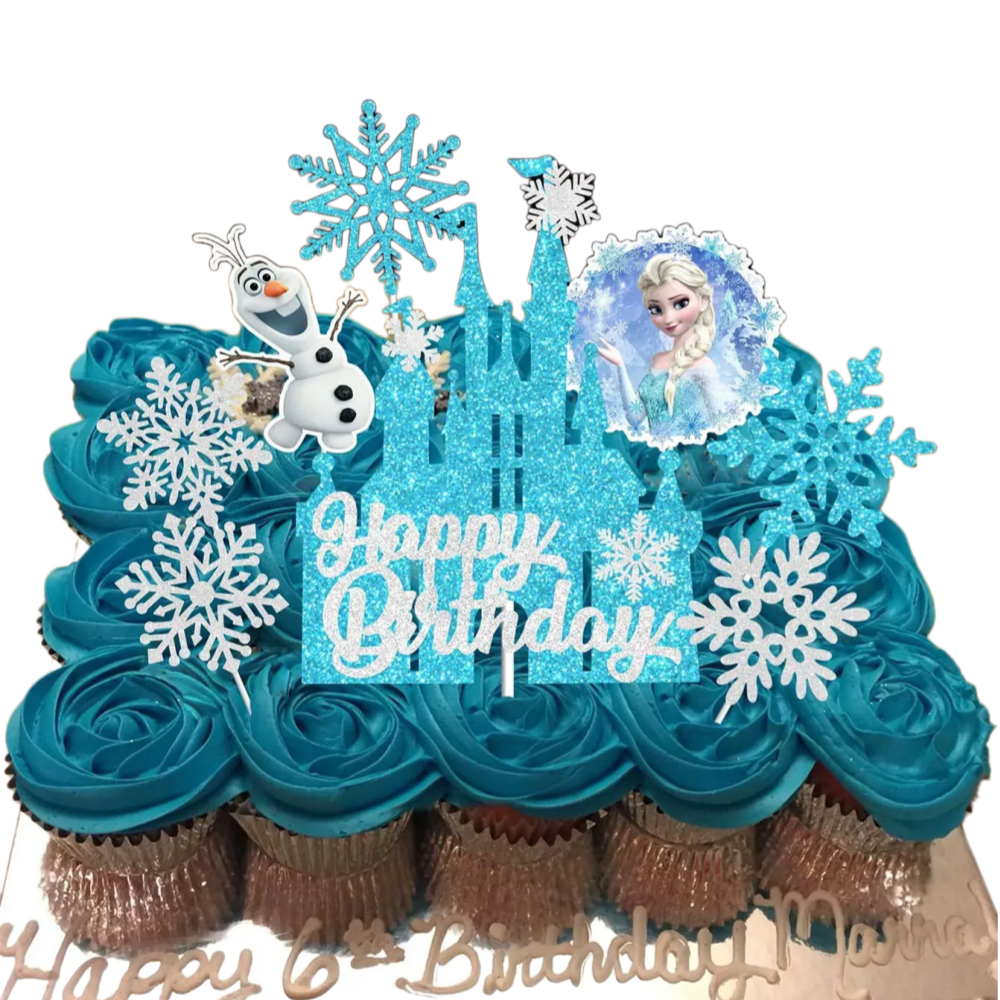 2026 8PCS F-r-o-z-e-n Cake Top - Event Z บทวิจารณ์และราคา