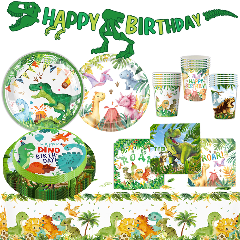 Dinosaur Birthday Disposable T - Table Cloth Disposable บทวิจารณ์และราคา