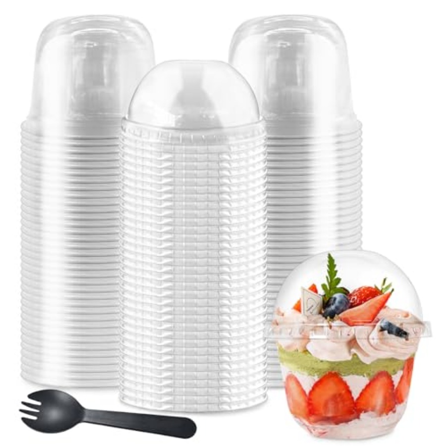 100Pcs Plastic Dessert Cups, 5 - Plastic Cup 50Pcs บทวิจารณ์และราคา