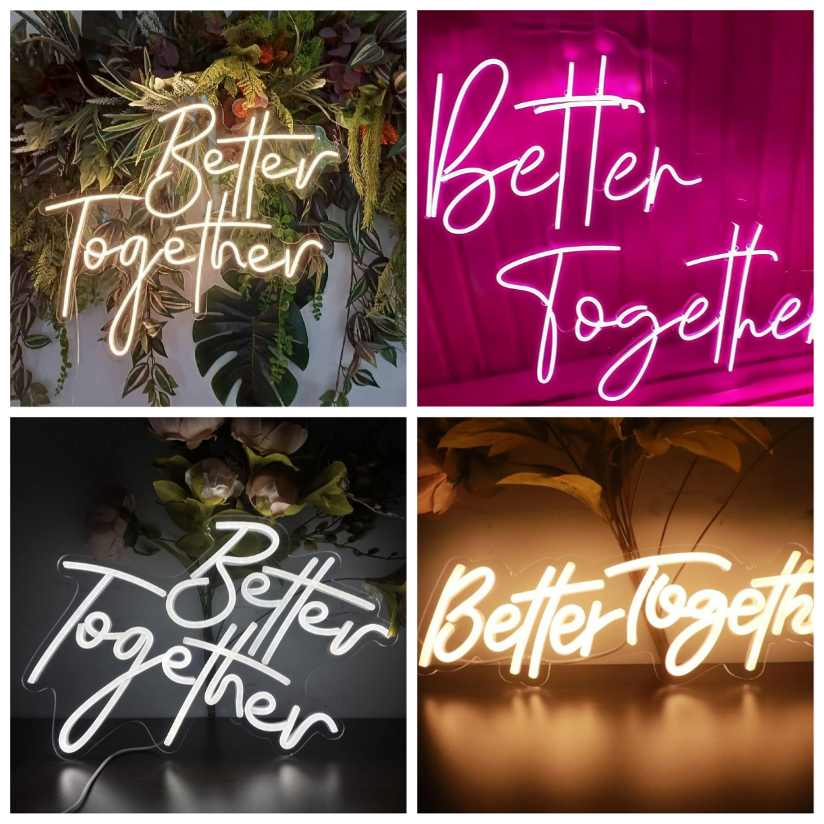 Better Together Neon Sign USB  - Neon Sign Party บทวิจารณ์และราคา