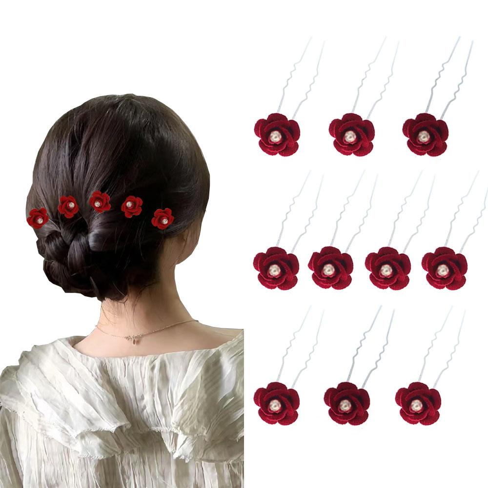 10Pcs Rose Hair Accessories We - Event Suppliers บทวิจารณ์และราคา