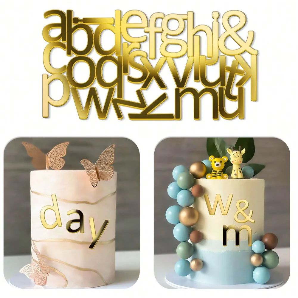 1set Golden Mirror Acrylic A-Z - Event Z บทวิจารณ์และราคา