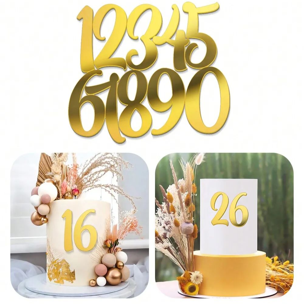 1set Golden Mirror Acrylic A-Z - Event Z บทวิจารณ์และราคา