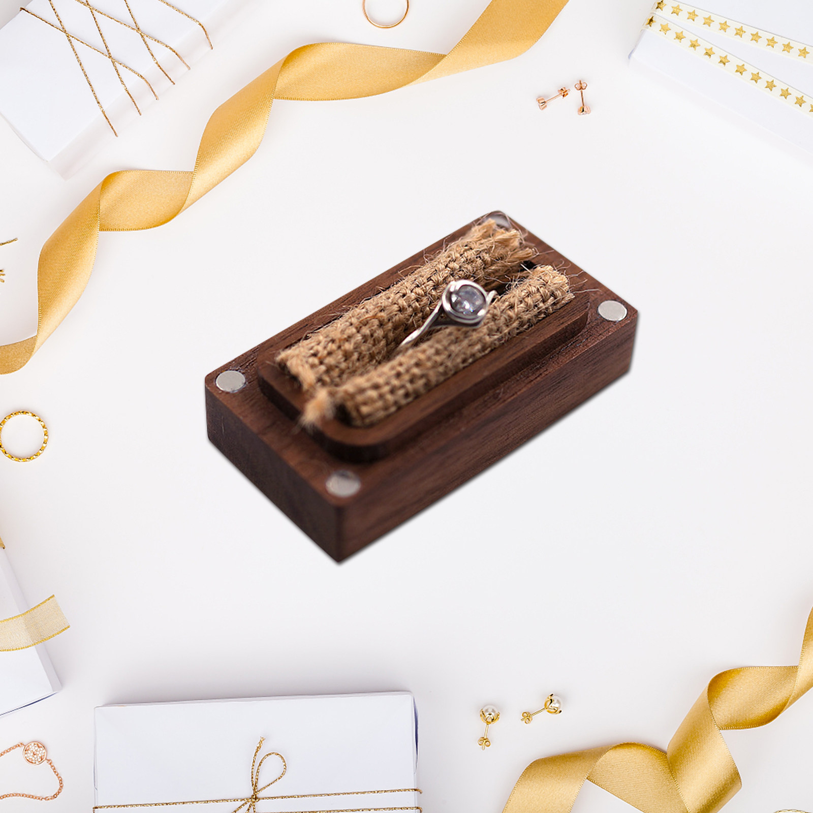 Hard Skin Friendly Wooden Ring - Event Party Box บทวิจารณ์และราคา