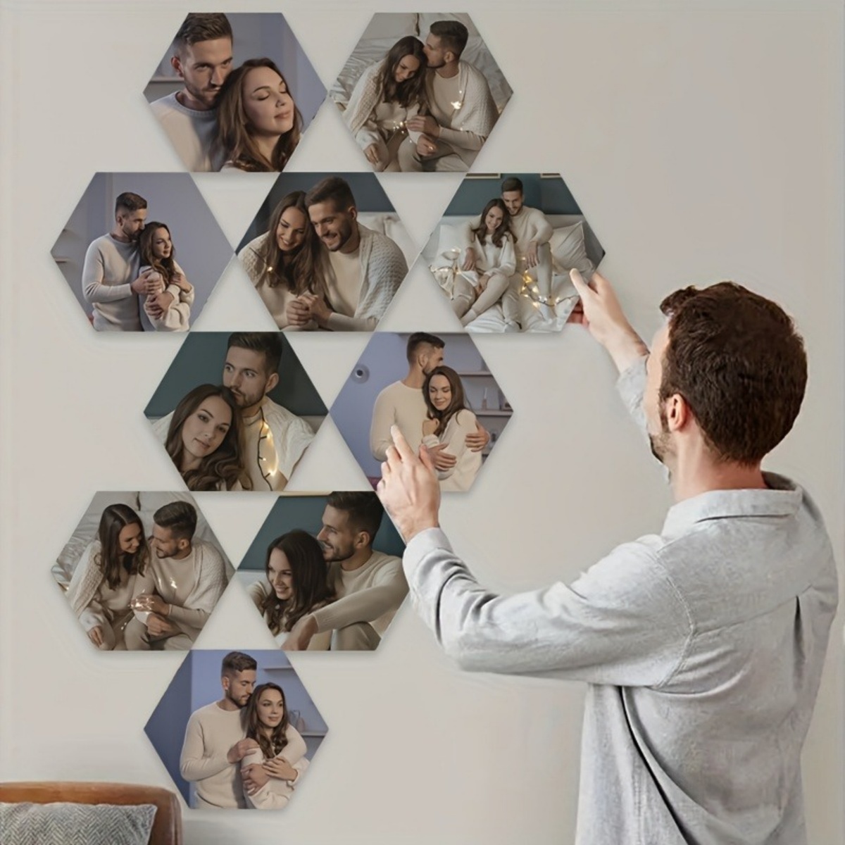 Custom Wall Decor — Modern Hex - Eve Party บทวิจารณ์และราคา