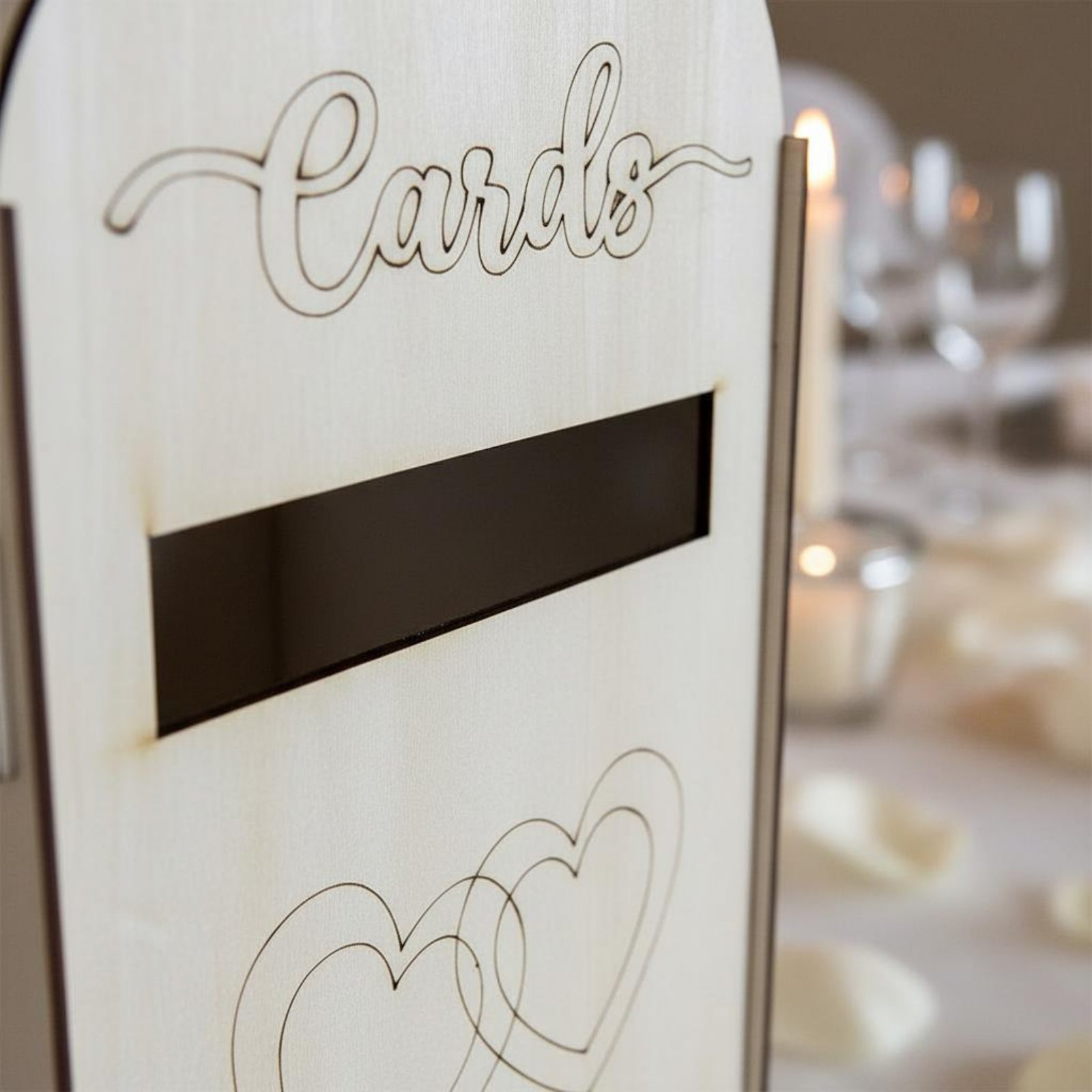 Wooden Wedding Card Box Laser  - Event Party Box บทวิจารณ์และราคา