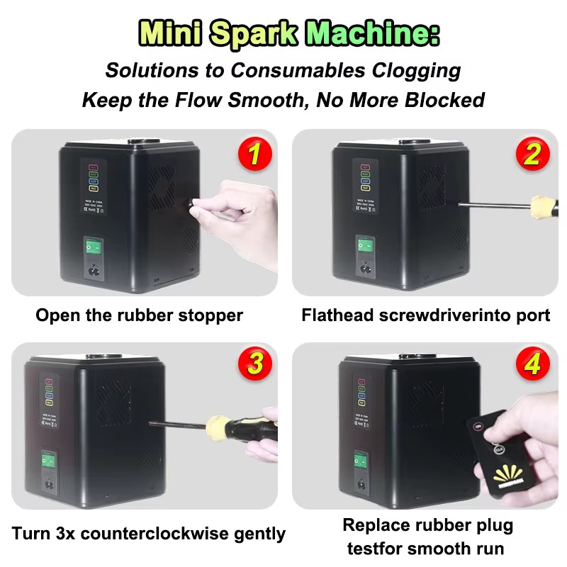 4PACK 350W Mini Cold Spark Mac - Event Party Dj บทวิจารณ์และราคา