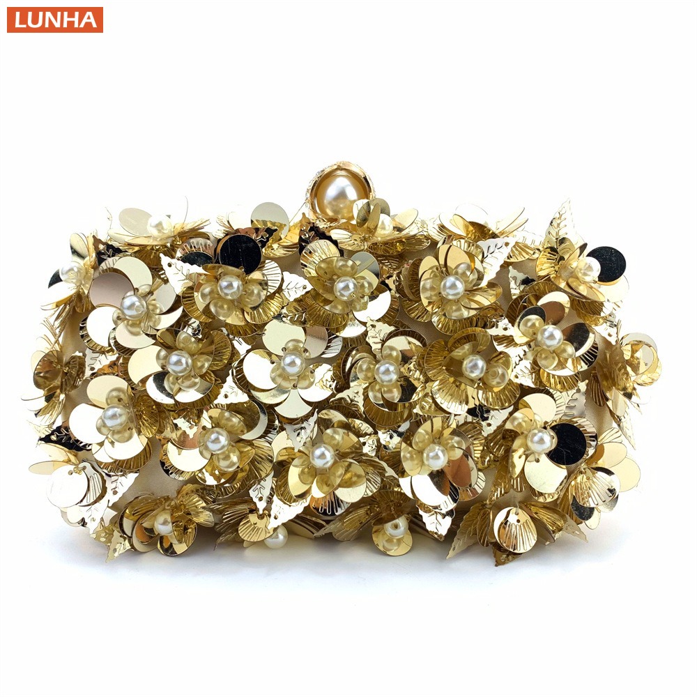 Women's Luxury Pearl Clutch Bo - Event Party Box บทวิจารณ์และราคา