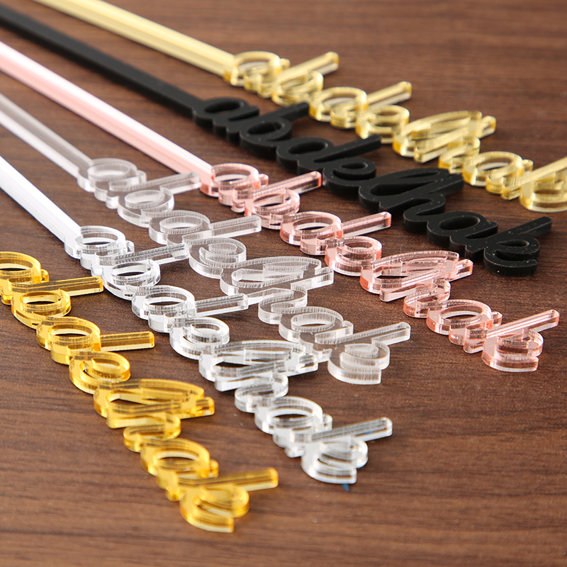 Personalized name drink stirre - Centerpiece Stick บทวิจารณ์และราคา
