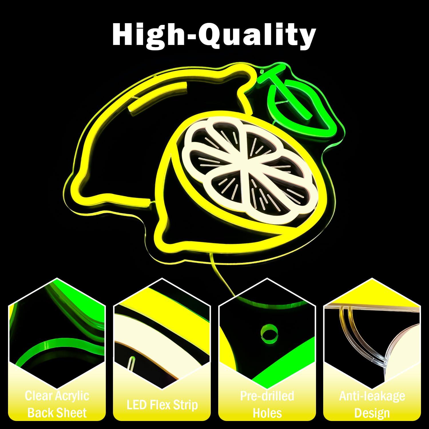 Lemon Neon Sign Dimmable LED L - Neon Sign Party บทวิจารณ์และราคา