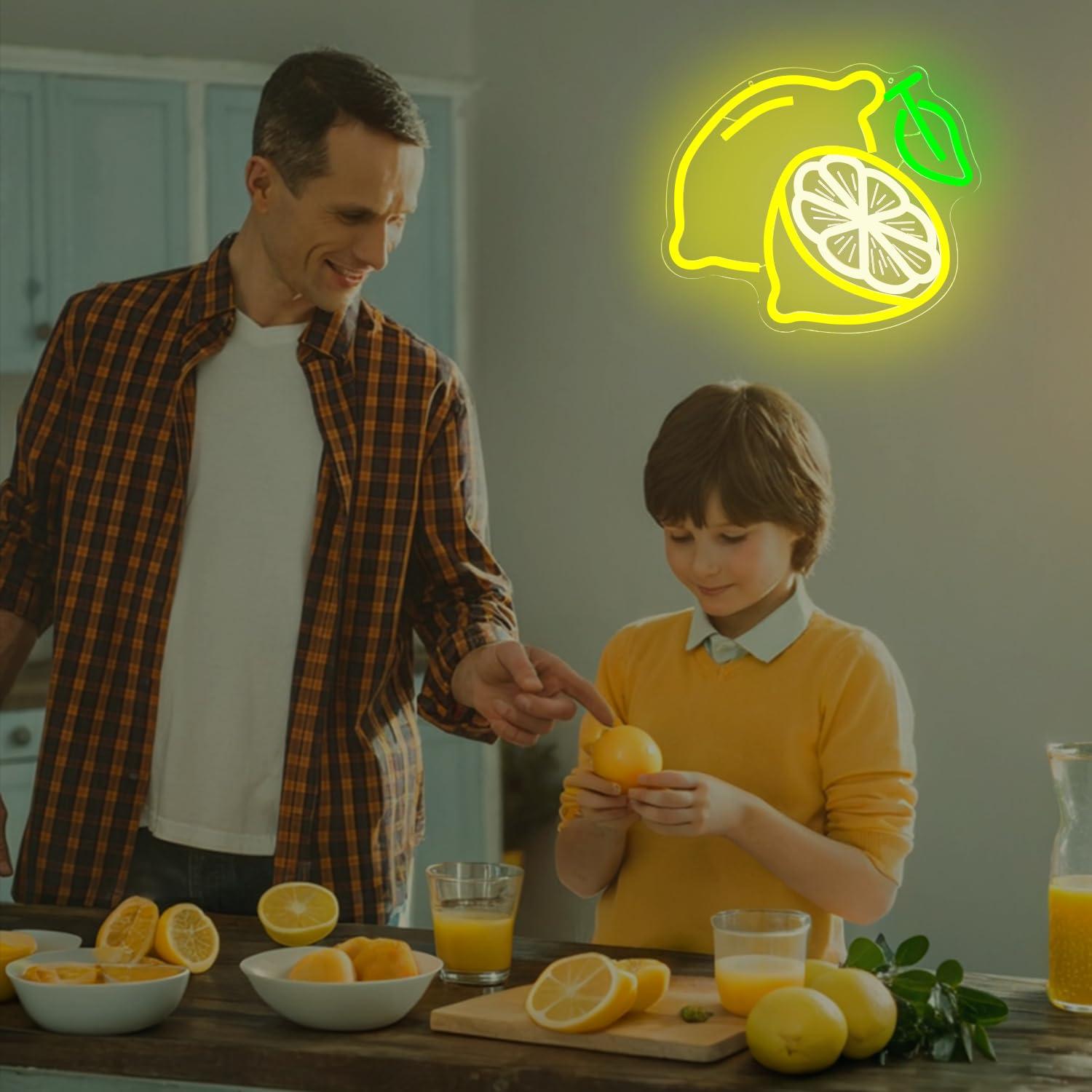 Lemon Neon Sign Dimmable LED L - Neon Sign Party บทวิจารณ์และราคา