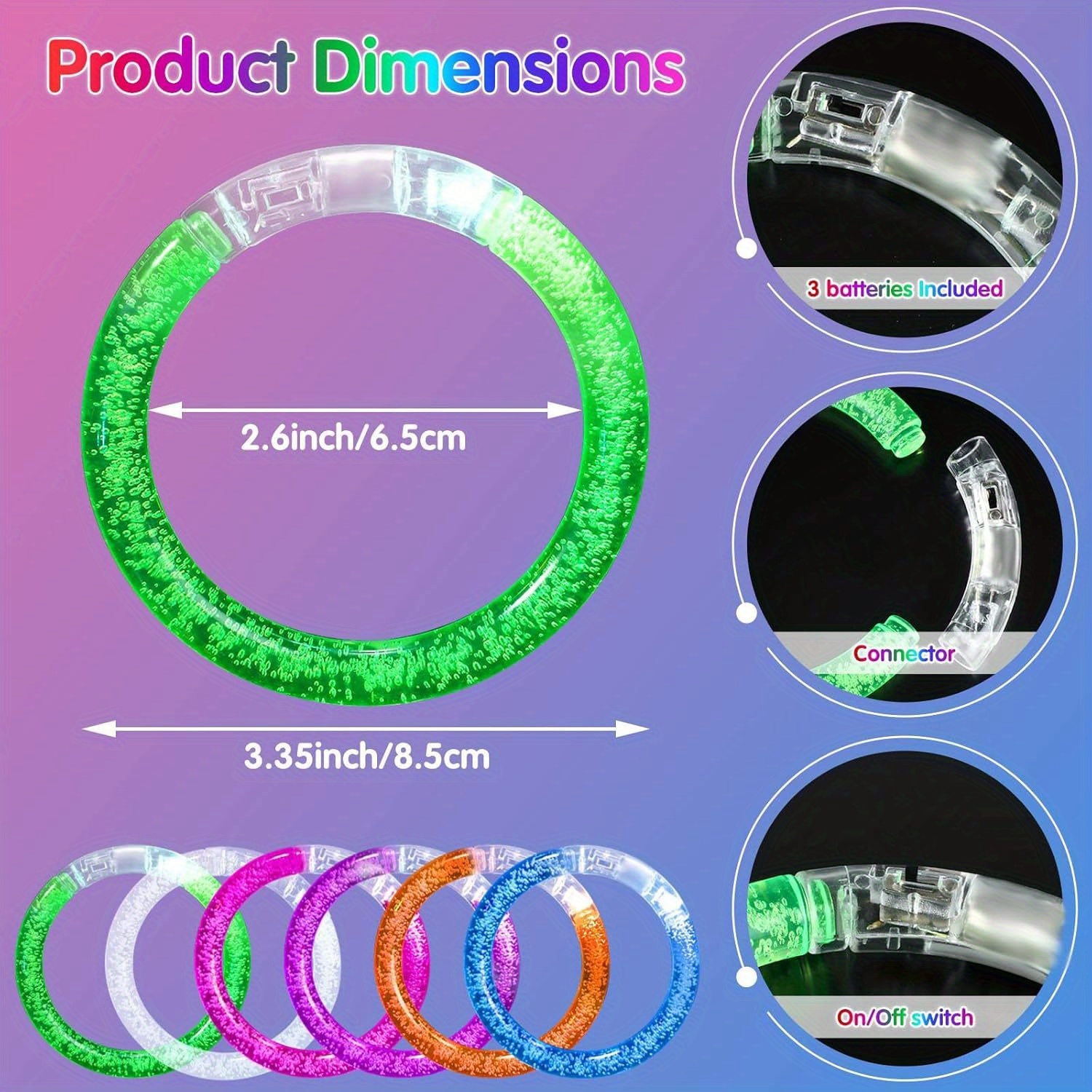 Glow-Up Party Bracelets Pack – - Event Party บทวิจารณ์และราคา